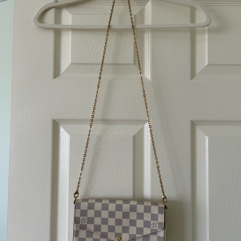 Louis Vuitton pochette Felicie Damier Azur Canvas Crossbody bag